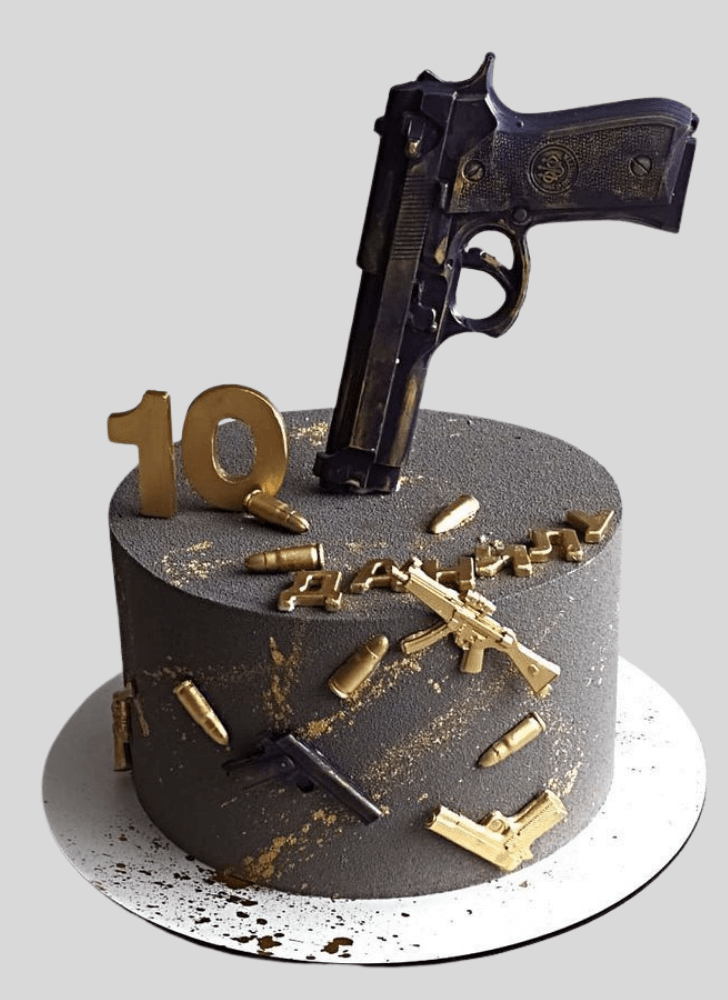 Resplendent Gun Cake