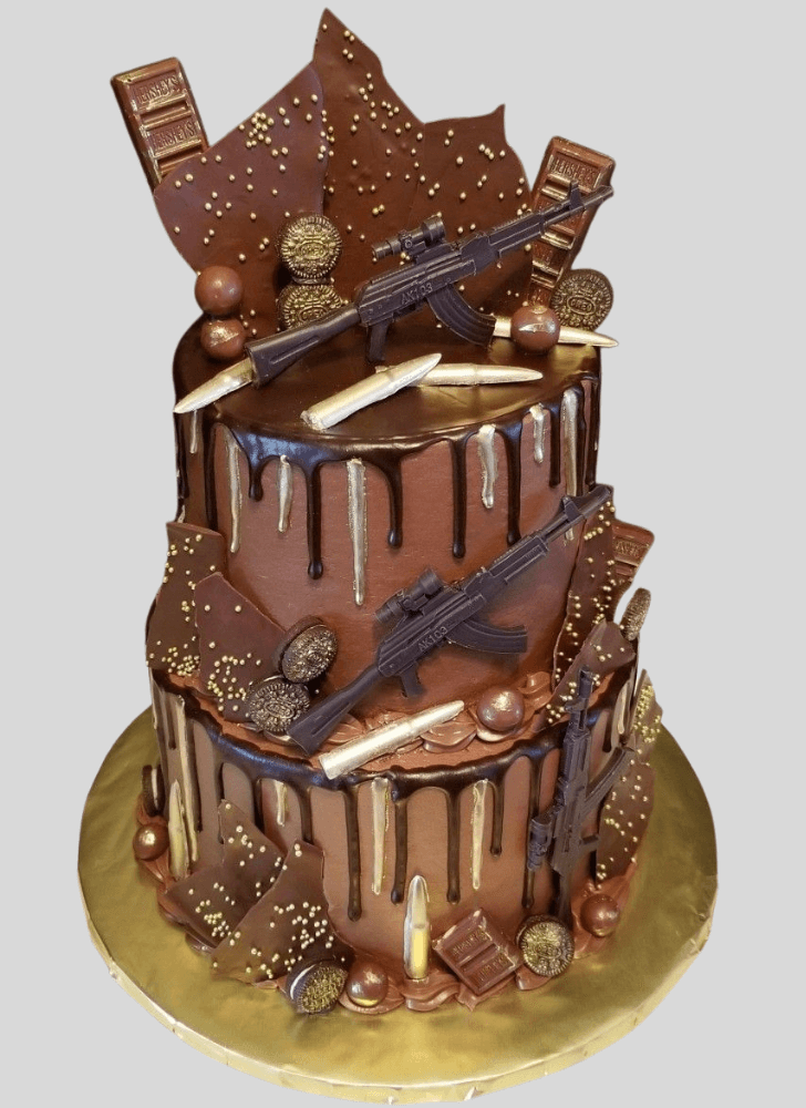 Stunning Gun Cake