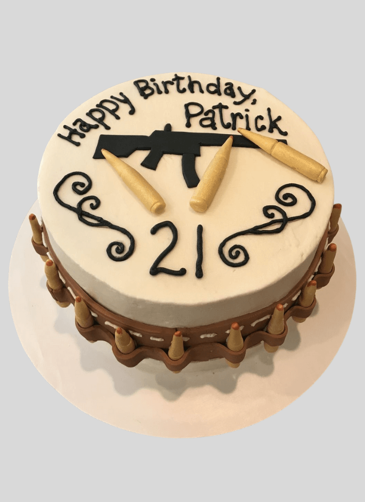 Wonderful Gun Cake Design