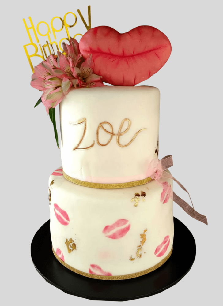 Adorable Lips Cake