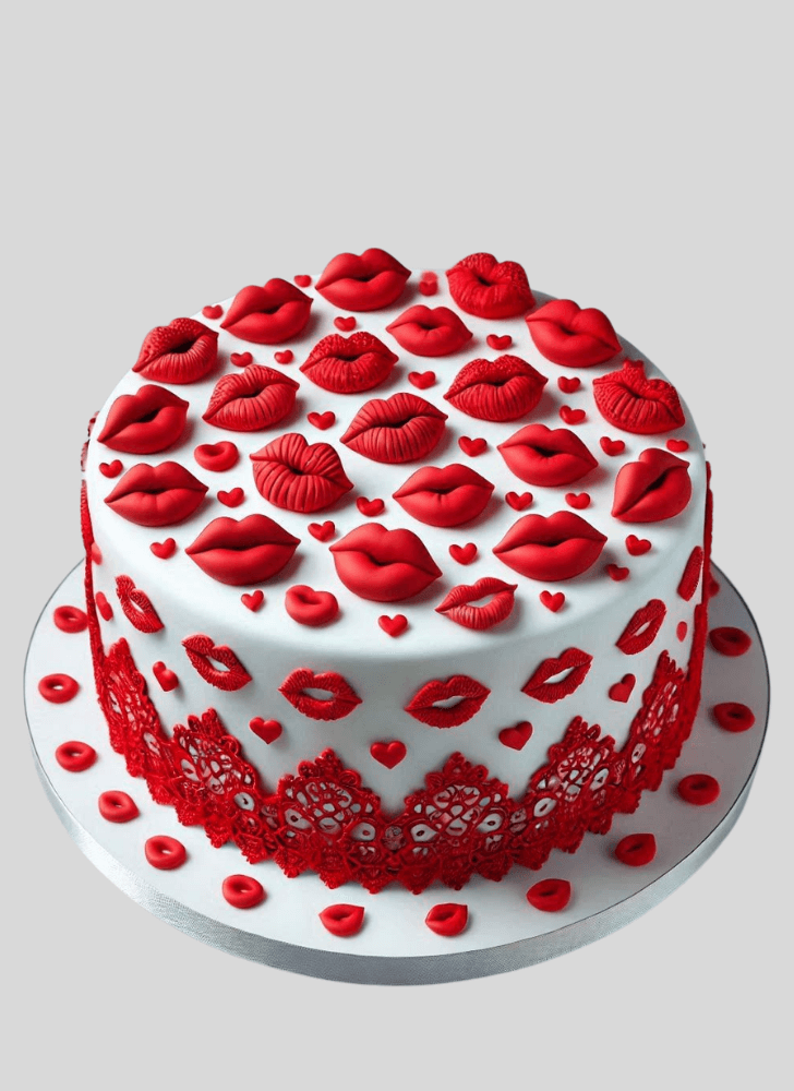 Fetching Lips Cake