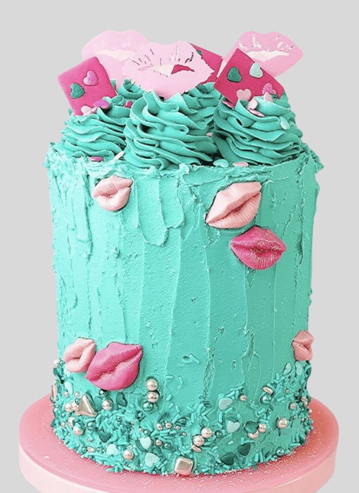 Inviting Lips Cake
