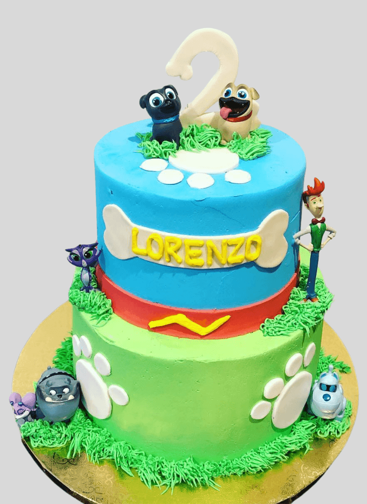 Elegant Puppy Dog Pals Cake