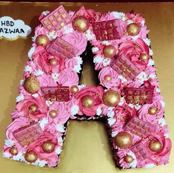 Mesmeric A Alphabet Cake