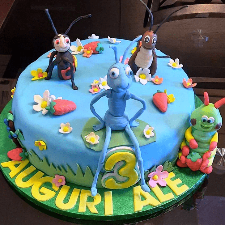 Delicate A Bug's Life Cake