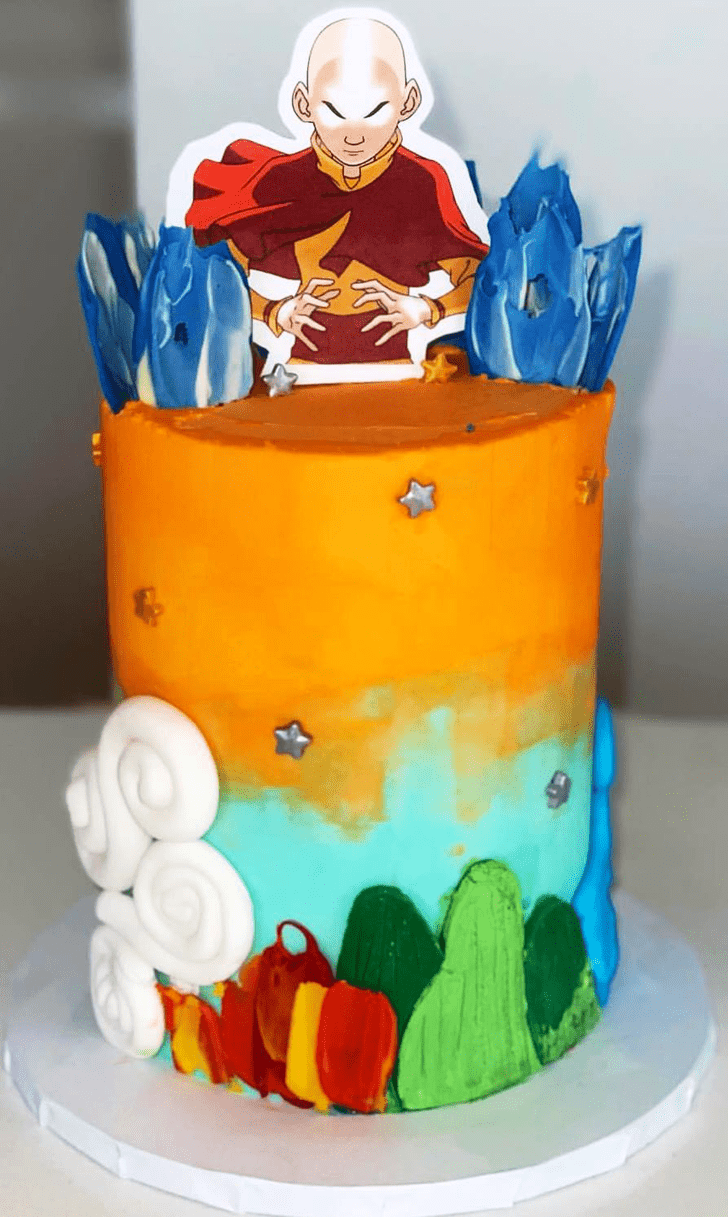 Handsome Aang Cake