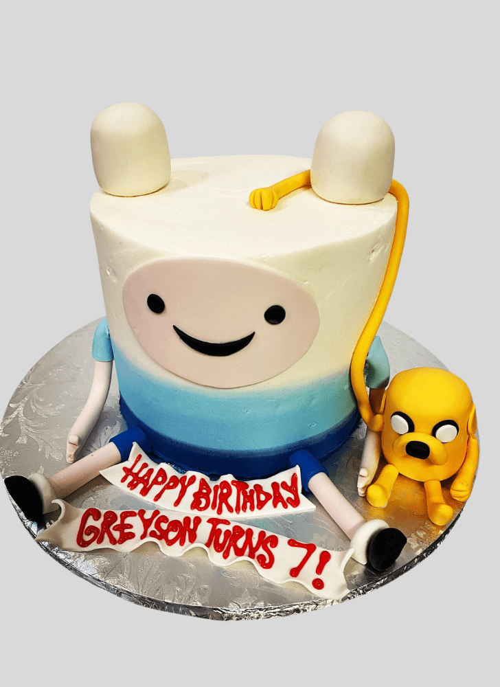 Handsome Adventure Time Cake