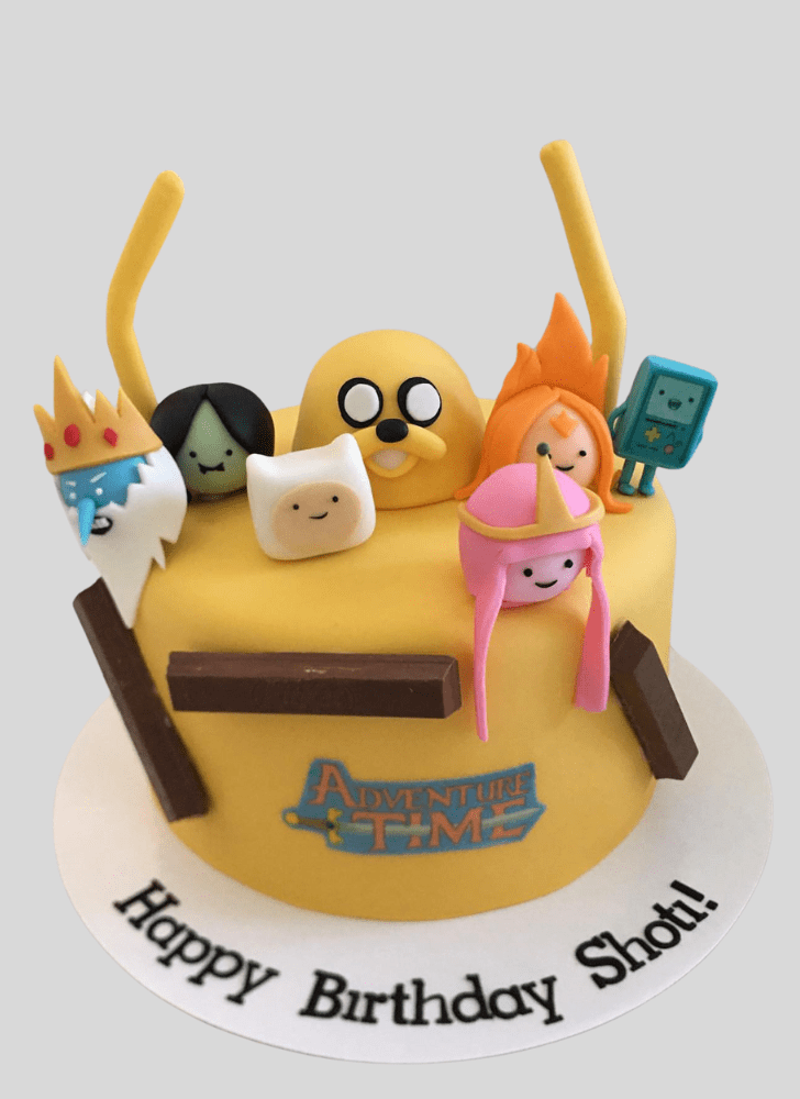 Pleasing Adventure Time Cake