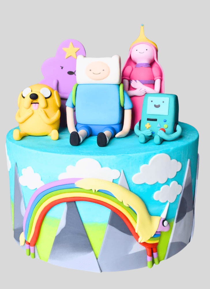 Radiant Adventure Time Cake