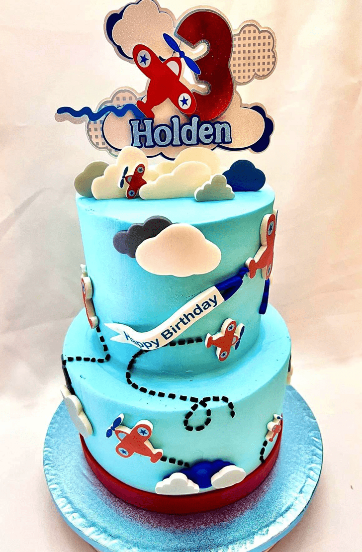 Good Looking Airplane Cake