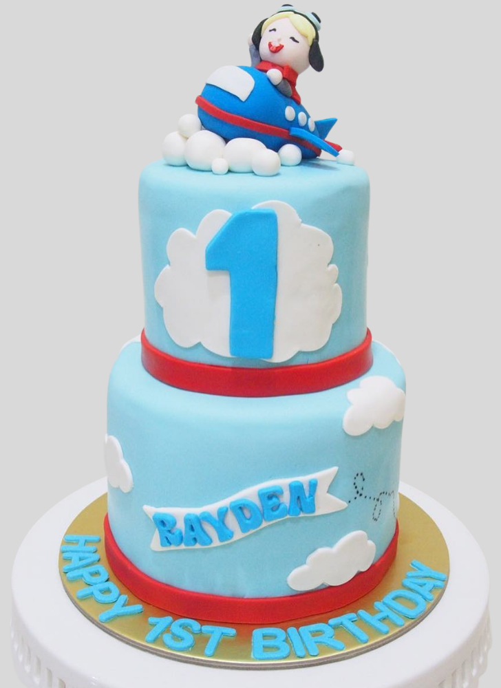Dazzling Airplane Cake