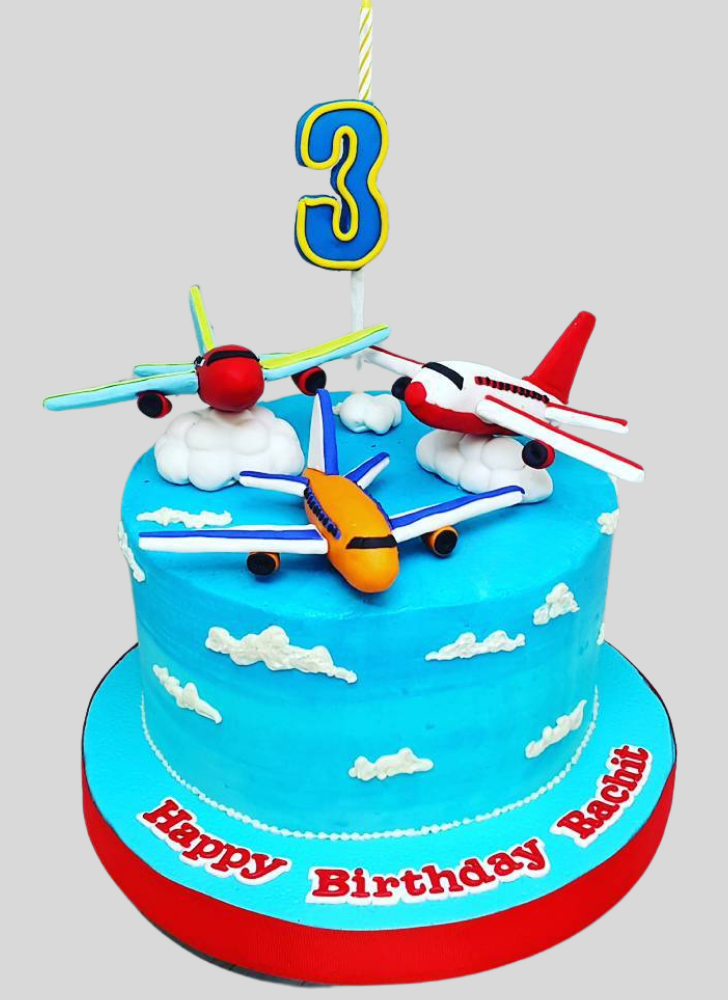 Enticing Airplane Cake