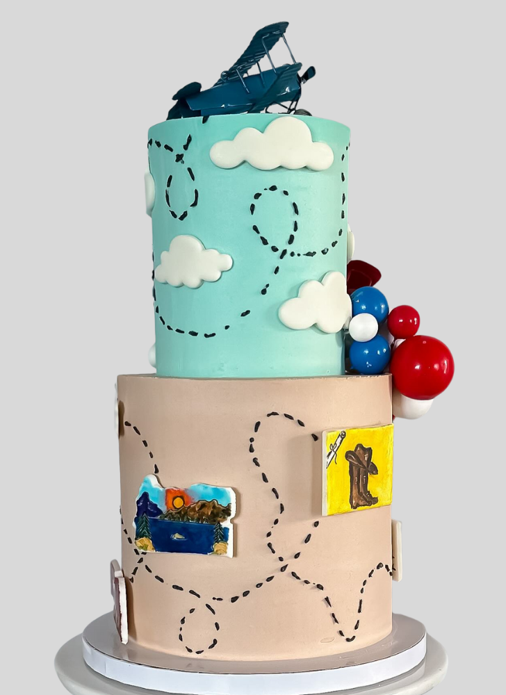 Pleasing Airplane Cake