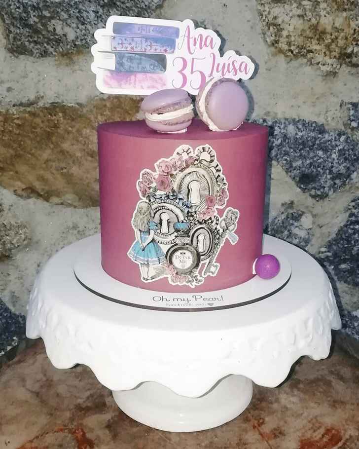 Alluring Alice in Wonderland Cake