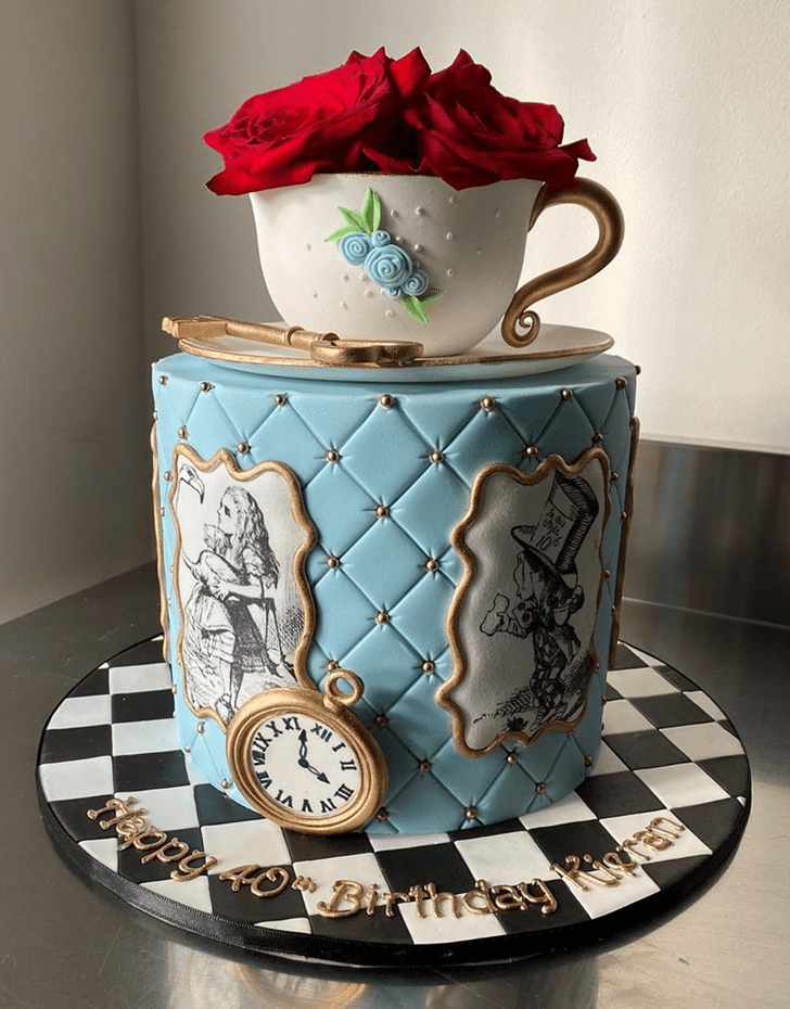 Appealing Alice in Wonderland Cake