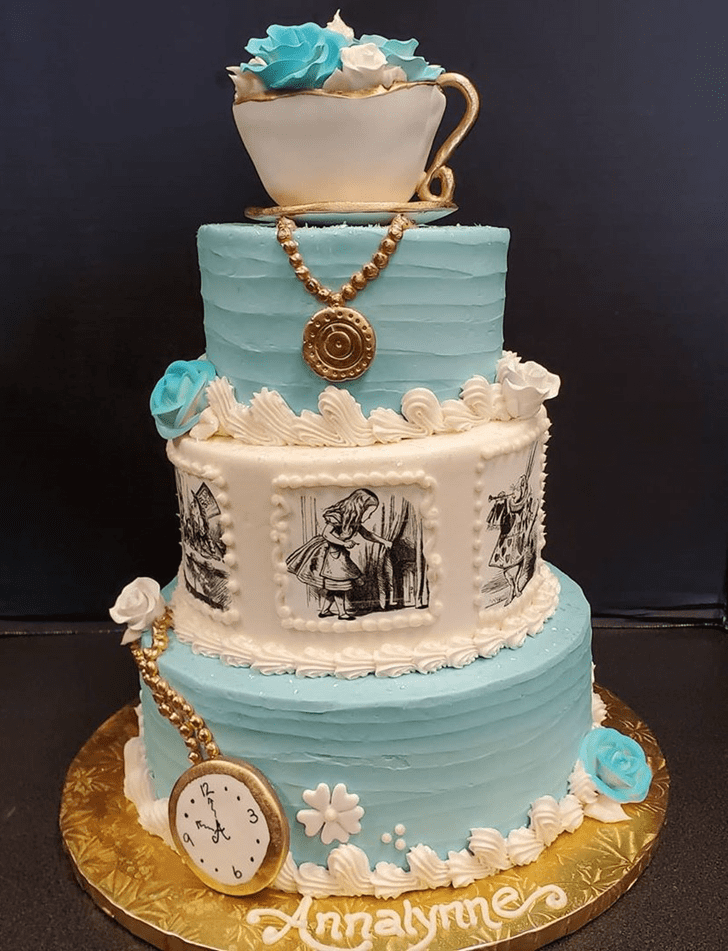 Bewitching Alice in Wonderland Cake
