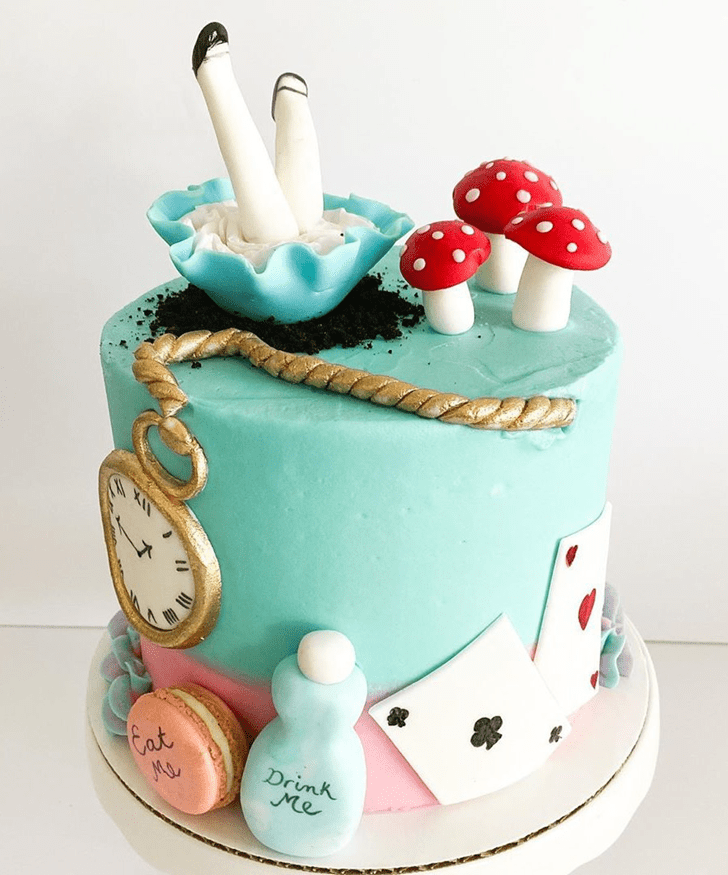 Charming Alice in Wonderland Cake