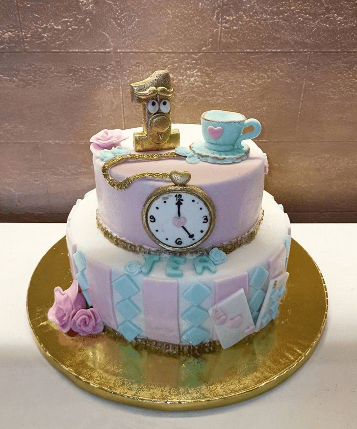 Enticing Alice in Wonderland Cake