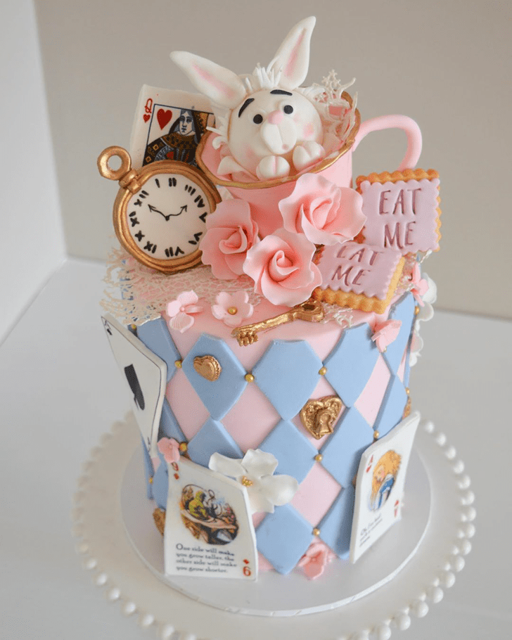 Handsome Alice in Wonderland Cake