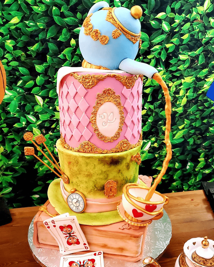 Shapely Alice in Wonderland Cake
