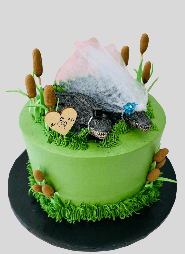 Dazzling Alligator Cake