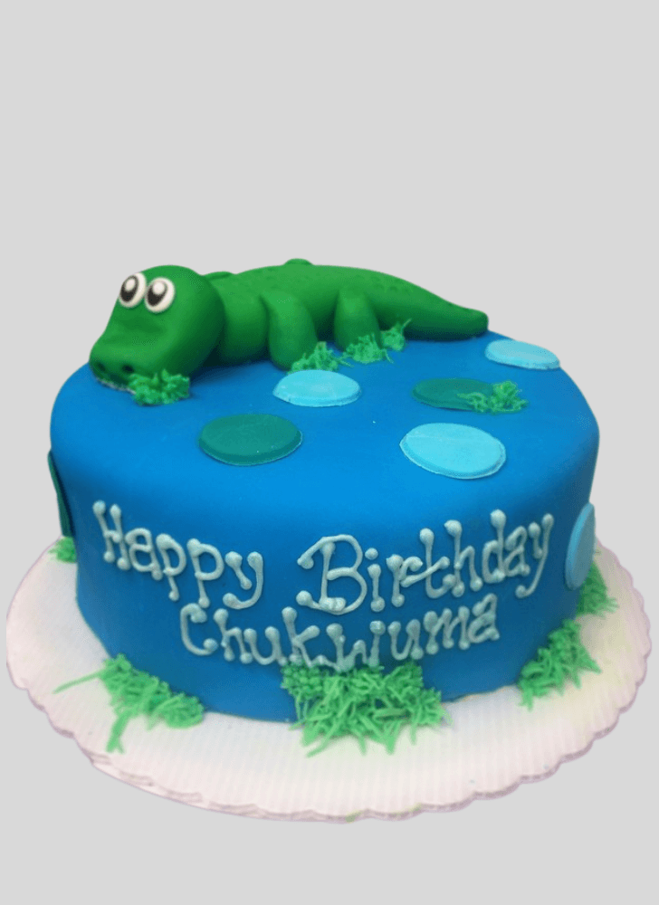 Delicate Alligator Cake
