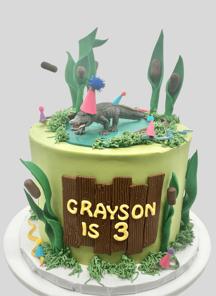 Enthralling Alligator Cake