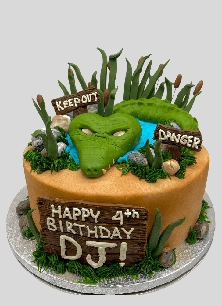 Enticing Alligator Cake