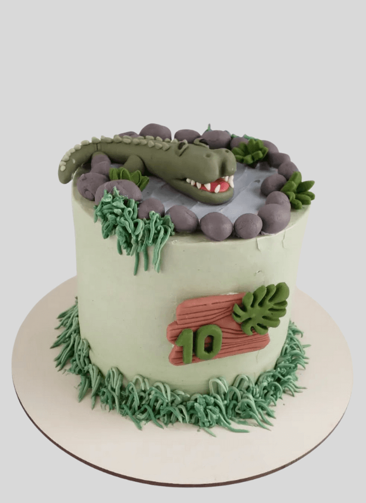 Fetching Alligator Cake