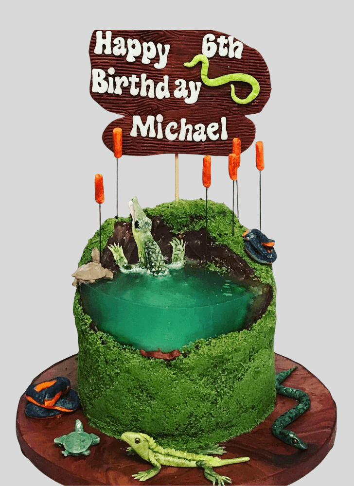 Ideal Alligator Cake