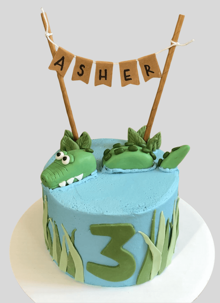 Magnificent Alligator Cake