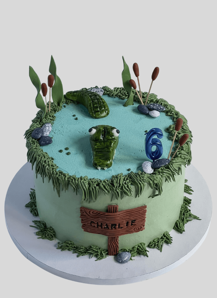 Mesmeric Alligator Cake