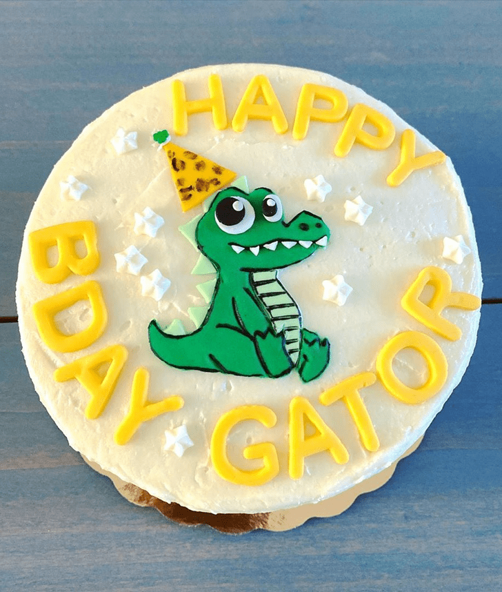 Bewitching Alligator Cake