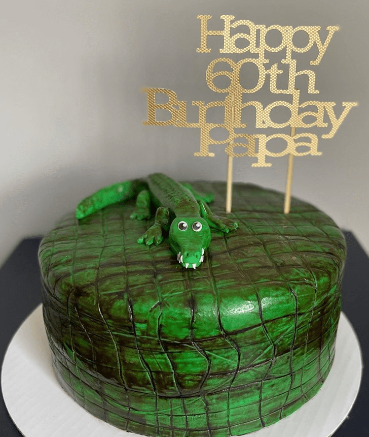 Dazzling Alligator Cake