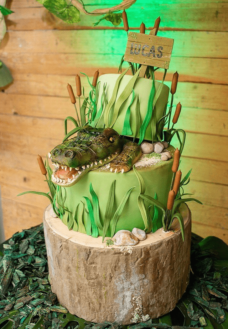 Delicate Alligator Cake