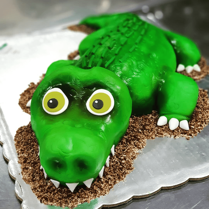 Magnetic Alligator Cake