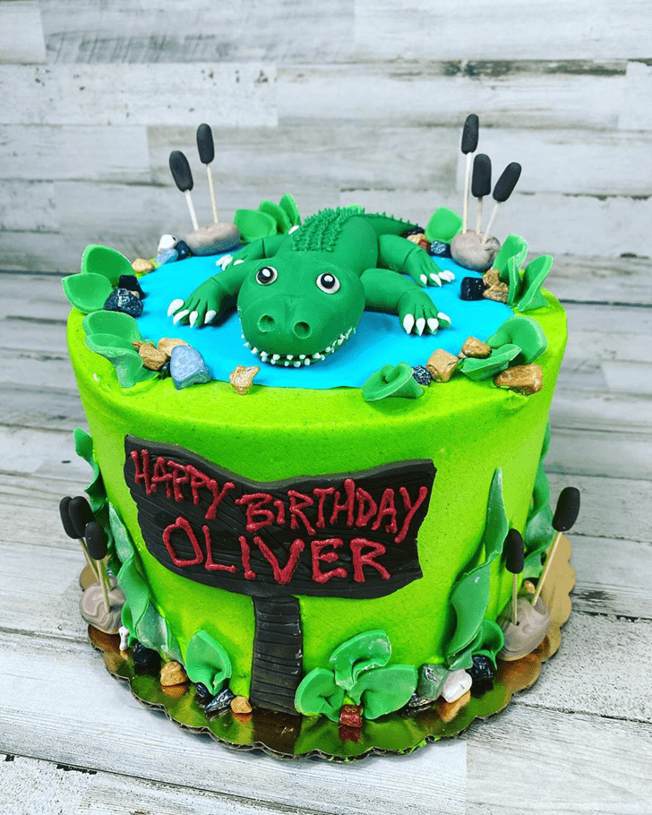 Marvelous Alligator Cake
