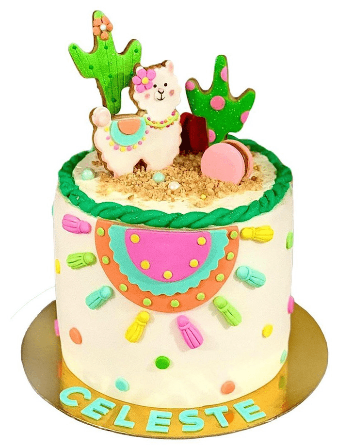 Admirable Alpaca Cake Design