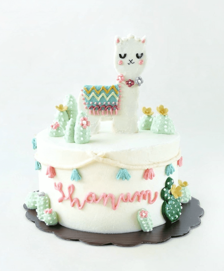 Pretty Alpaca Cake