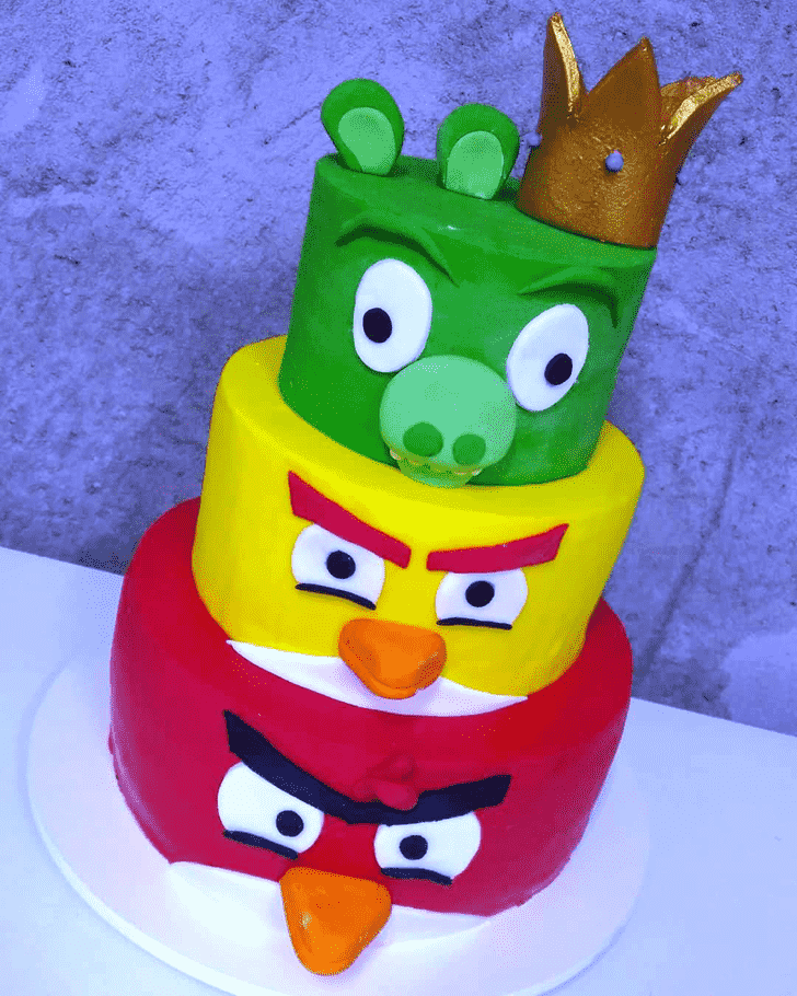 Adorable Angry Birds Cake