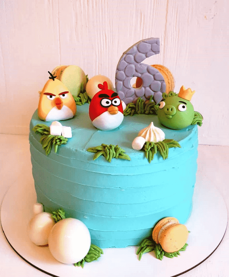 Alluring Angry Birds Cake