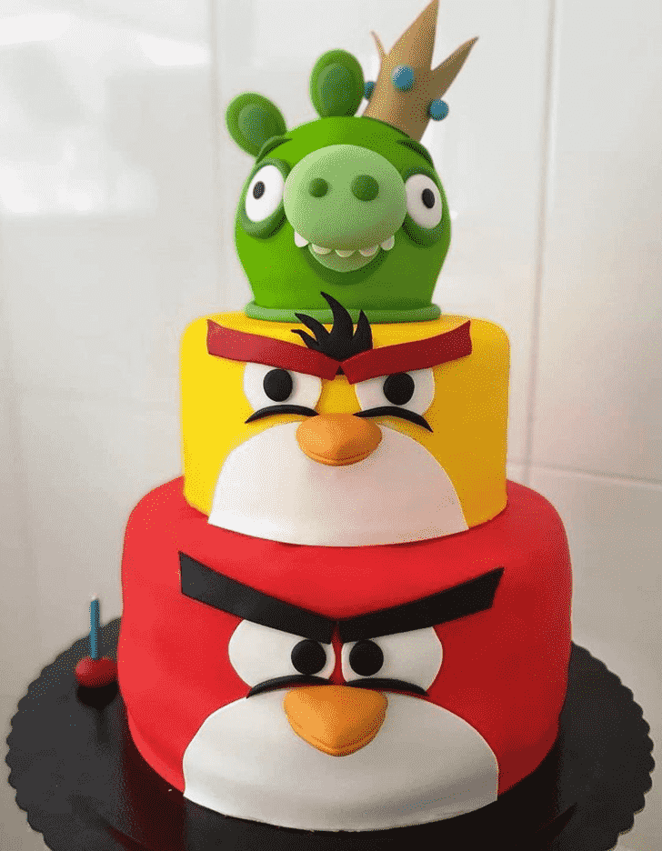 Captivating Angry Birds Cake