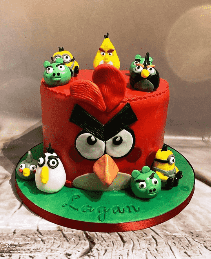 Delightful Angry Birds Cake
