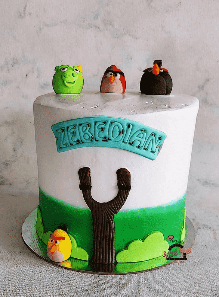 Elegant Angry Birds Cake