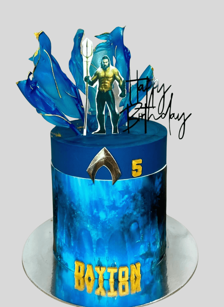 Appealing Aquaman Cake