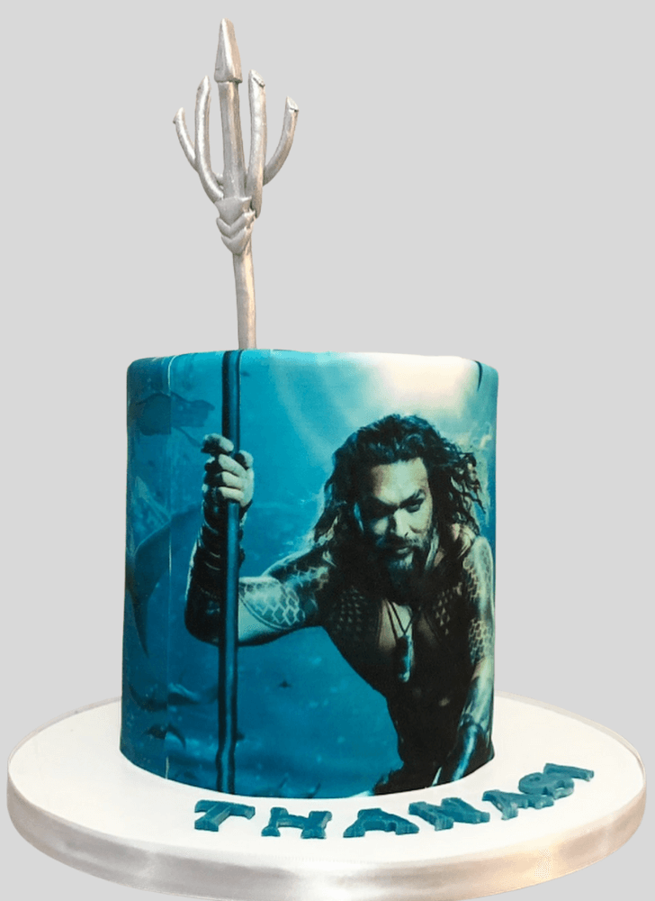 Elegant Aquaman Cake