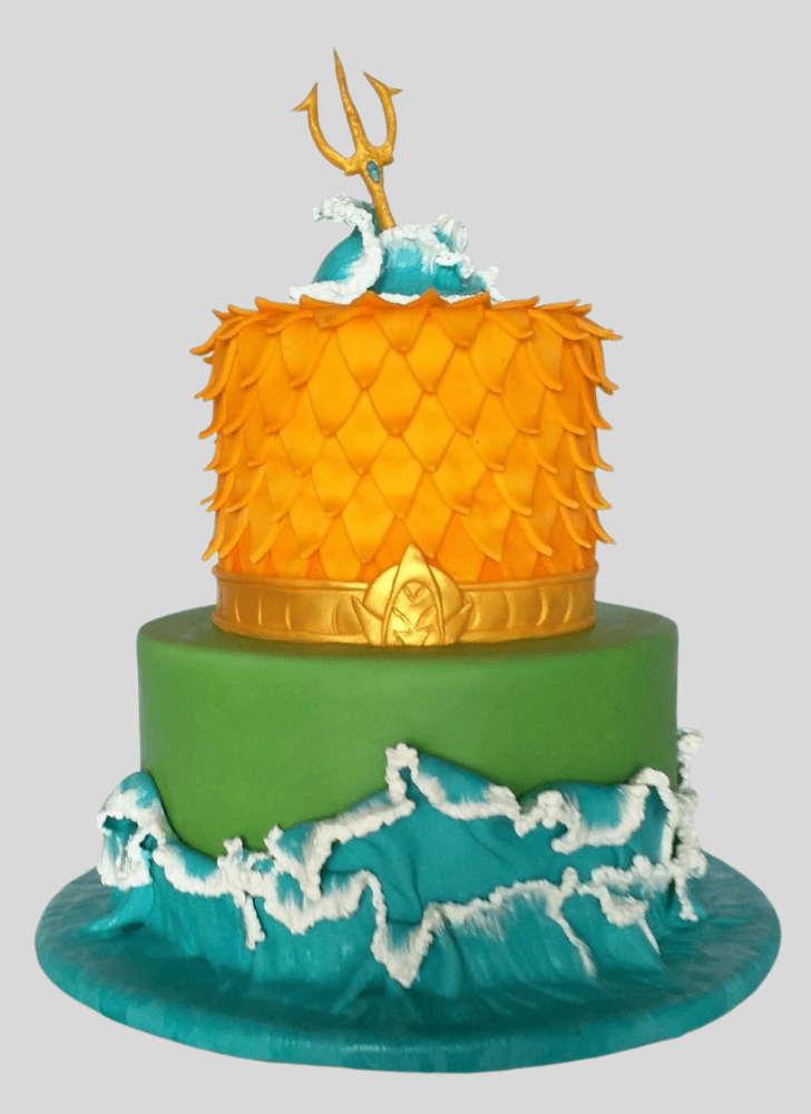 Exquisite Aquaman Cake