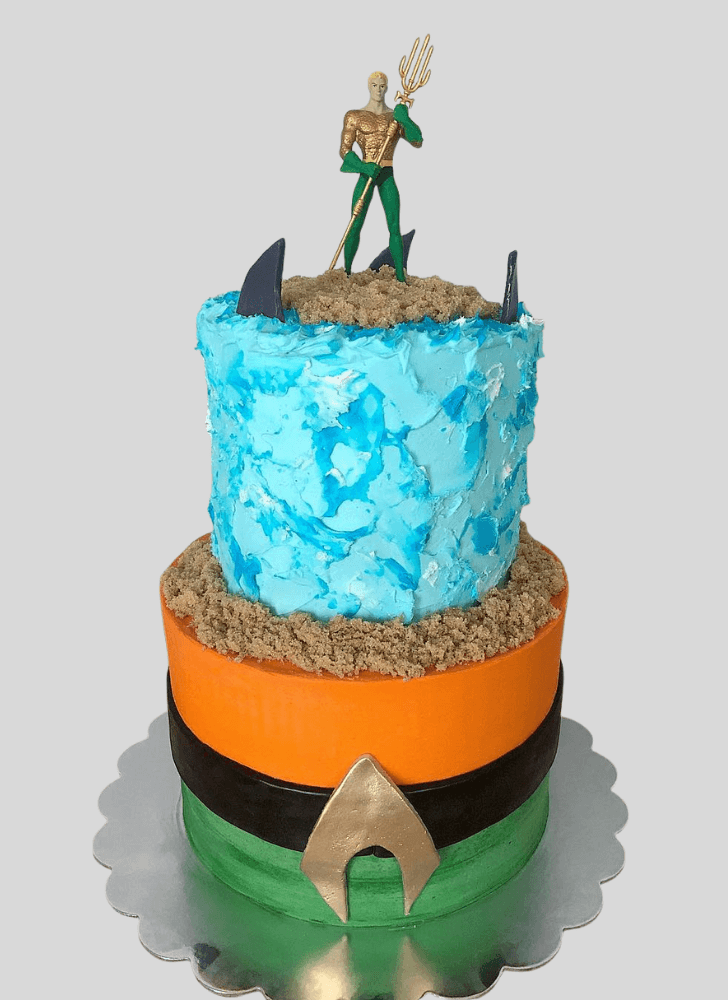 Good Looking Aquaman Cake