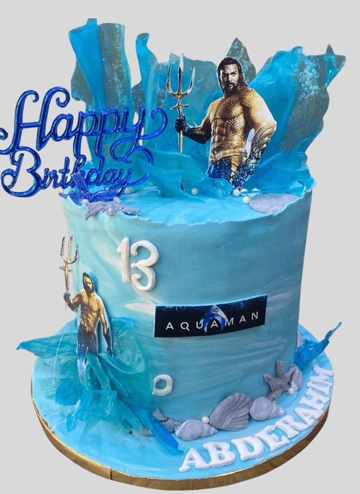 Marvelous Aquaman Cake