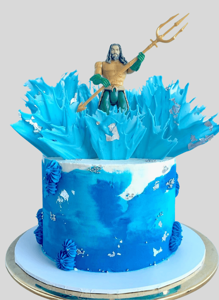 Mesmeric Aquaman Cake